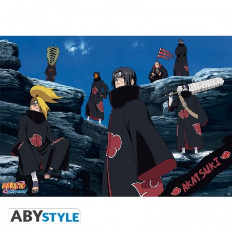 Poster - Membres de l'Akatsuki - Naruto Shippuden - Roulé et filmé