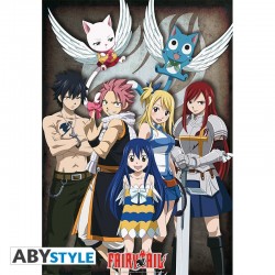 Poster - FAIRY TAIL - "Groupe" roulé filmé (98x68)