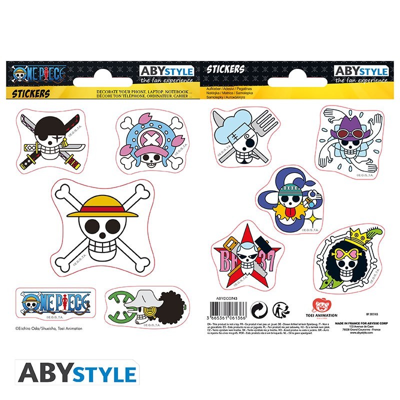 Autocollants - One Piece - Skulls Equipage Luffy 