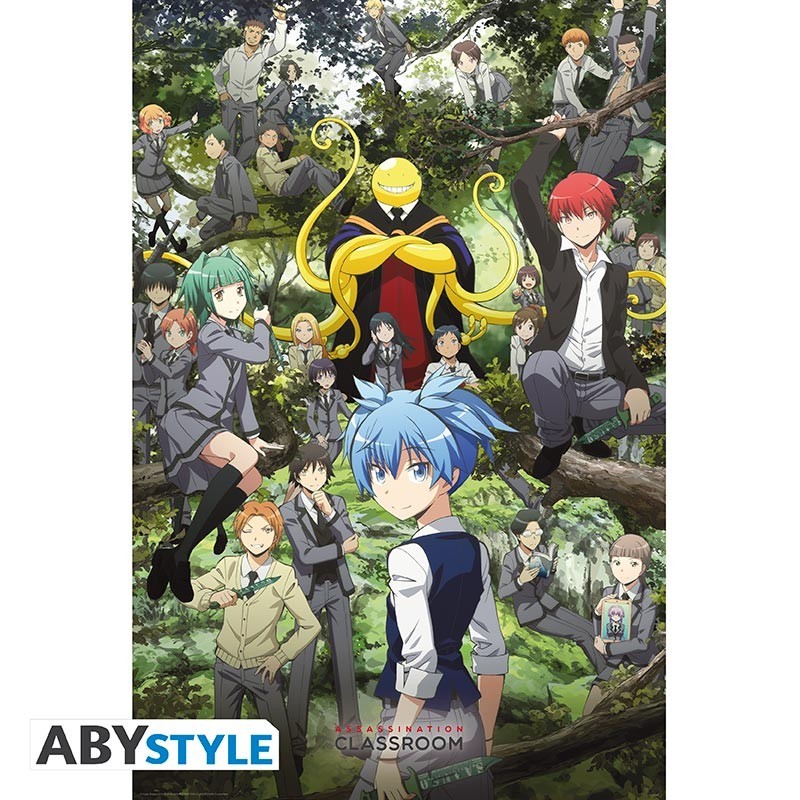 Poster - Dans la forêt - Assassination Classroom - Roulé et filmé
