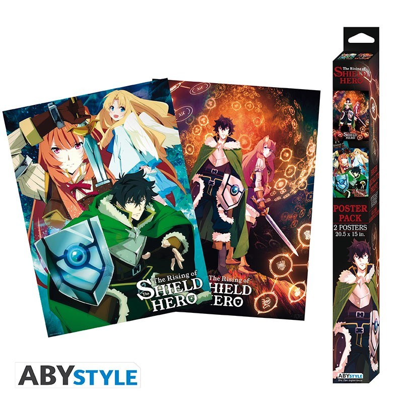 Set 2 Chibi Poster - The Shield Hero - Groupe et Duo
