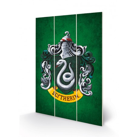 Cadre en bois - Harry Potter - Serpentard
