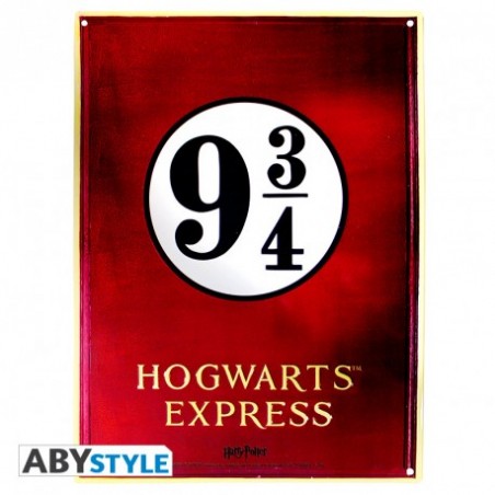 Plaque Métallique - Hogwarts Express - Harry Potter (28x38)