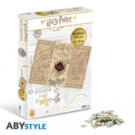 Puzzle 1000 pièces - Harry Potter - Carte du Maraudeur 