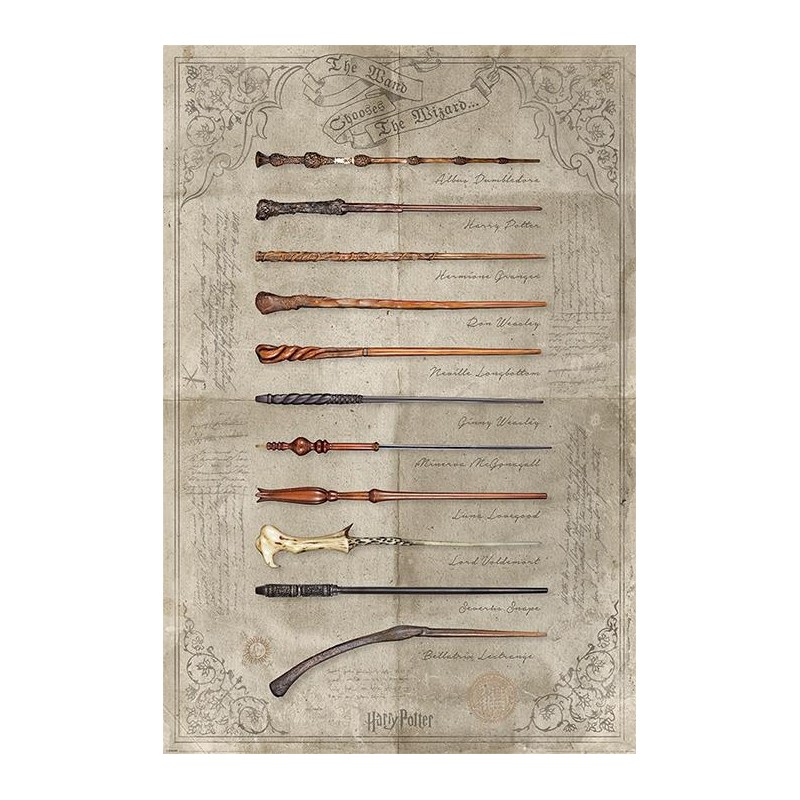 Maxi Poster - The Wand Chooses the Wizard - Harry Potter - 61x91.5cm
