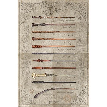 Maxi Poster - The Wand Chooses the Wizard - Harry Potter - 61x91.5cm