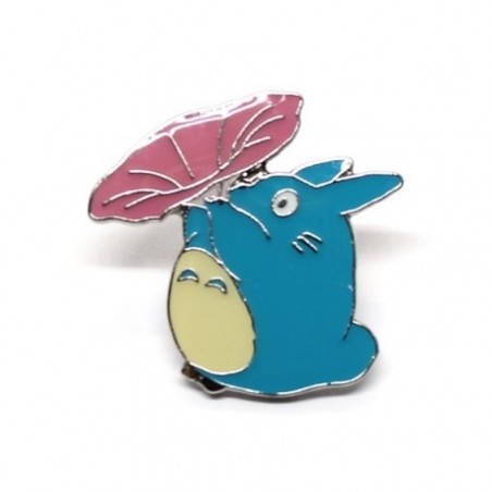 Pin's - Mon voisin Totoro - Totoro bleu et fleur rose