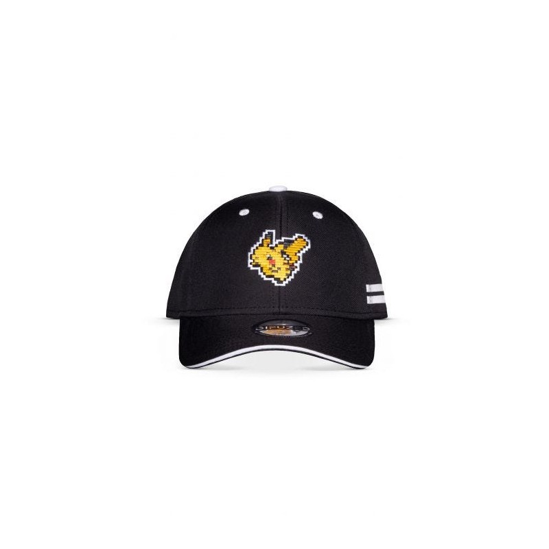 Casquette Baseball - Pikachu 8bit (Noir) - Pokemon - U Unisexe 