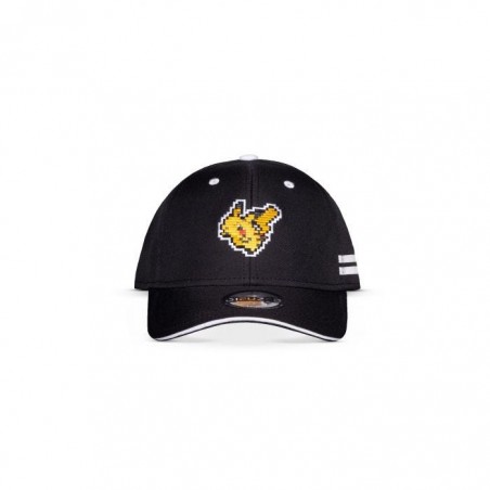 Casquette Baseball - Pikachu 8bit (Noir) - Pokemon - U Unisexe 