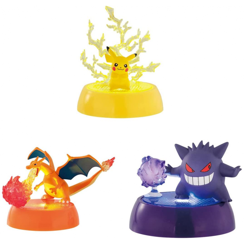 Figurine - Pokemon - Capsule Toy - Pikachu, Dracaufeu, Ectoplasma