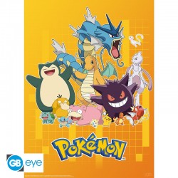 Set 2 Chibi Poster - Colourful Characters - Pokemon
