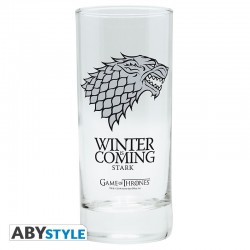 Gift Pack Game of Thrones - Verre 29cl + porte-clef + Mini Mug "Stark"