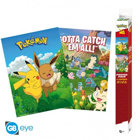 Set 2 Chibi Poster - Décorations - Pokemon