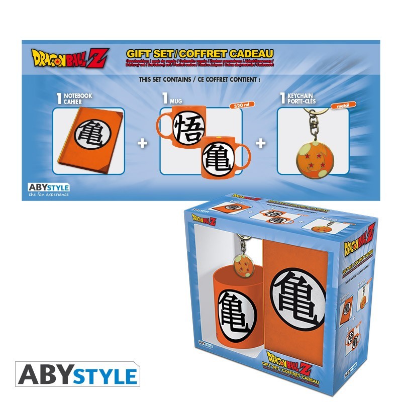 Gift Pack Dragon Ball Z - Mug 320cl + Keyring + Cahier "Kame Symbol"