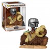 Mando on Bantha w/Child in Bag - Star Wars : the Mandalorian (416) - POP Movie - Deluxe 