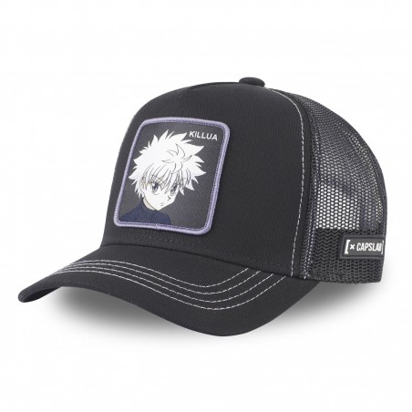 Casquette Trucker- Kirua (Noire) - Hunter X Hunter - U Unisexe 