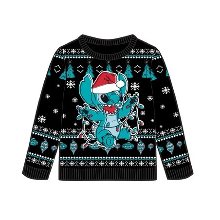 Pull de Noël - Enfant - Lilo et Stitch - Stitch Noël - Unisexe 14 - 15 