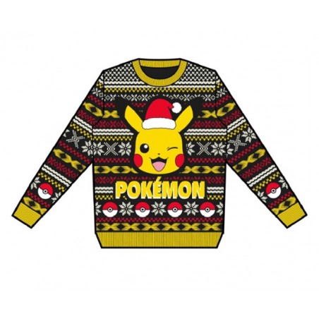 Pull de Noël - Enfant - Pokemon - Pikachu Noël - Unisexe 12 - 13 
