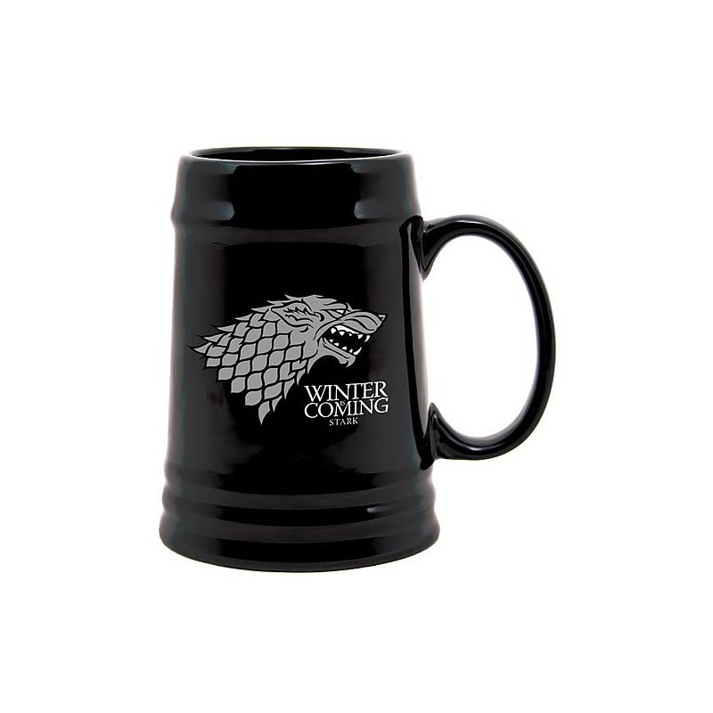 Chope à Bière - Game Of Thrones - "Famille Stark " - Black