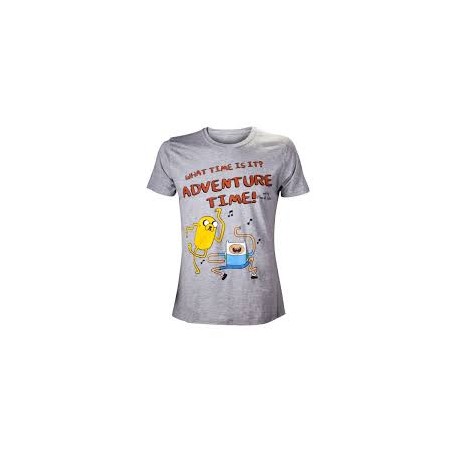 T-shirt BioWorld - Adventure Time - Jake et Finn What Time - XL Homme