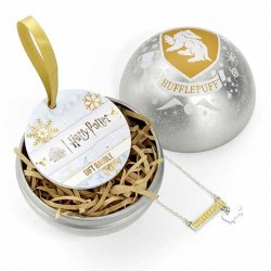 Boule de Noël + Collier - Harry Potter - Poufsouffle