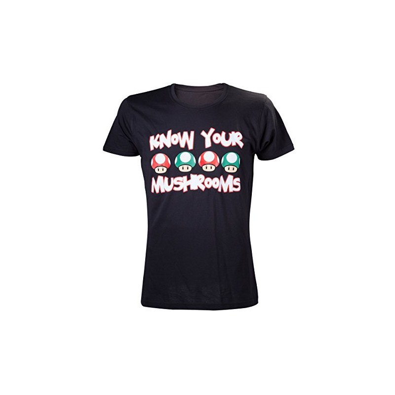 T-shirt Bioworld - Know your Mushrooms - L Homme 