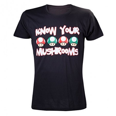 T-shirt Bioworld - Know your Mushrooms - L Homme