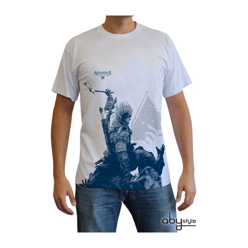 T-shirt Assassin's Creed III - Conor à genoux - XL Homme 