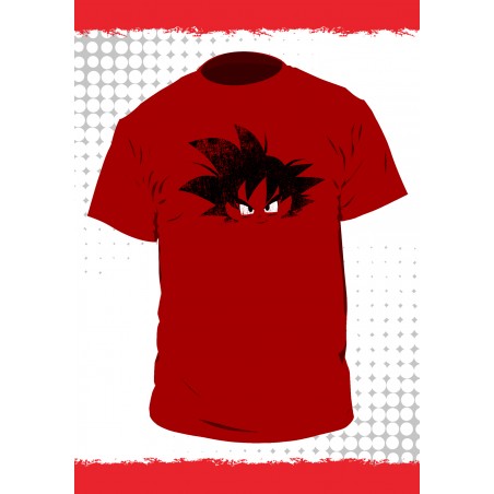T-shirt Dragon Ball - Goku - Fond Rouge - M Homme
