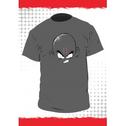 T-shirt Dragon Ball - Krillin - Fond Gris - M Homme 