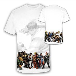 Street Fighter IV - T-shirt Ryu + team - XL Homme 