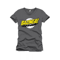 T-shirt - The Big Bang Theory - Bazinga - Noir - S Homme 