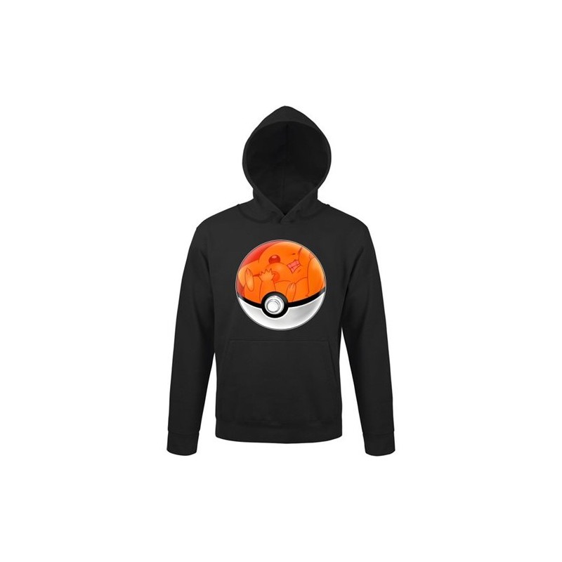 Sweat- okiWoki - Pika Pas Cool ! - Pokemon - Fond Noir - S Unisexe 