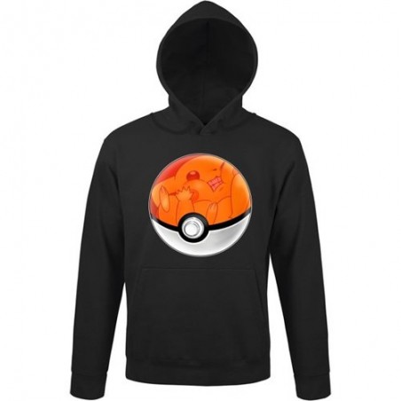 Sweat- okiWoki - Pika Pas Cool ! - Pokemon - Fond Noir - S Unisexe 