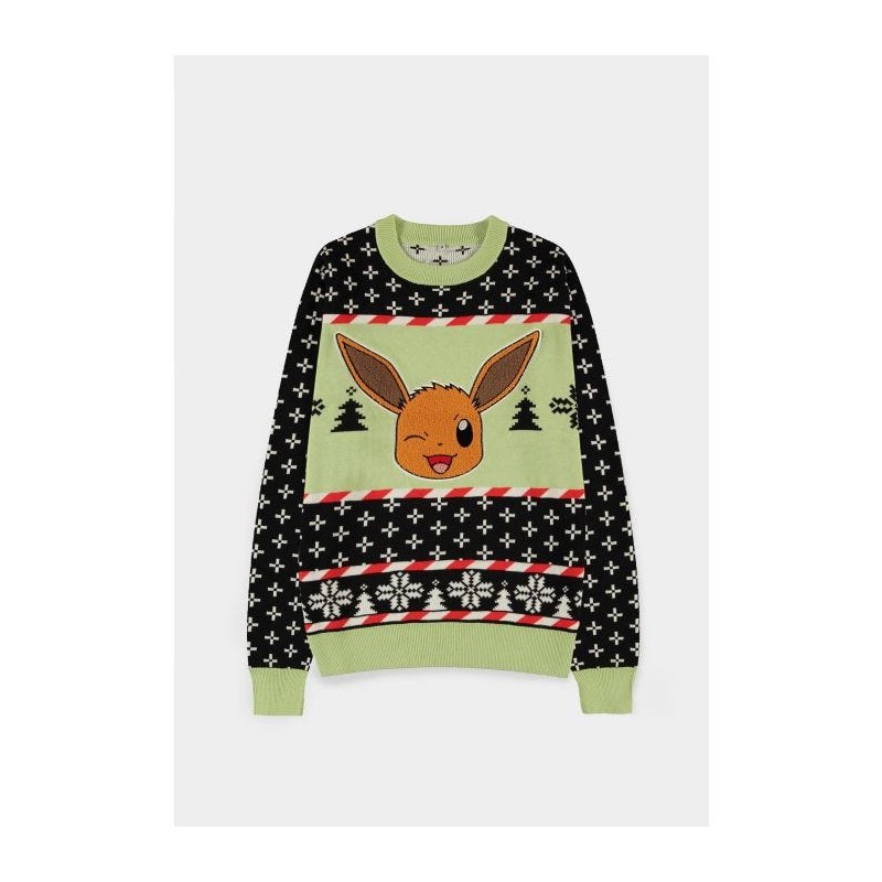 Pull de Noël - Pokemon - Evoli - L Unisexe 