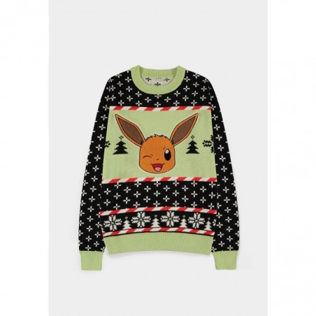 Pull de Noël - Pokemon - Evoli - L Unisexe 