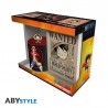 Gift Pack - One Piece - Mug 320ml + Keyring PVC + Cahier "Luffy"