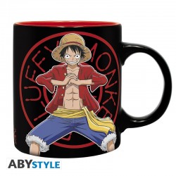 Gift Pack - One Piece - Mug 320ml + Keyring PVC + Cahier "Luffy"