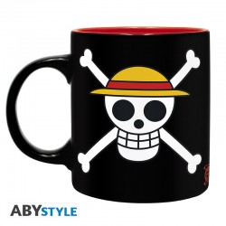 Gift Pack - One Piece - Mug 320ml + Keyring PVC + Cahier "Luffy"