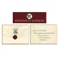 Pack de 3 Magnet - Harry Potter - Lettre d'acceptation + Voie 9 3/4