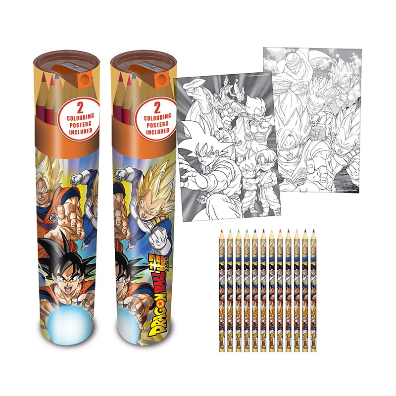 Boîte à Crayons de Couleurs + Coloriages - Battle Of Gods - Dragon Ball Super