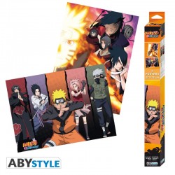 Set 2 Chibi Poster - Naruto Shippuden - Groupes