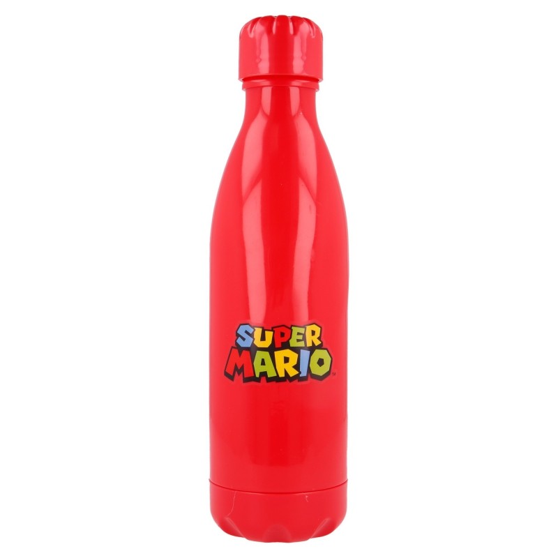 Bouteille en Plastique - Logo (Rouge) - Super Mario