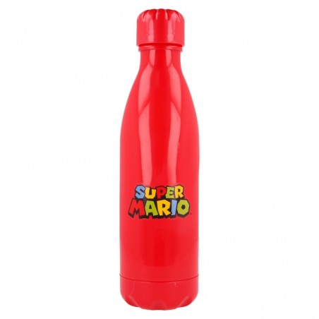 Bouteille en Plastique - Logo (Rouge) - Super Mario