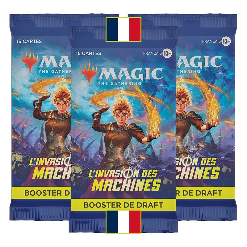 MTG - Draft 3 Booster Pack - L'Invasion des Machines - FR
