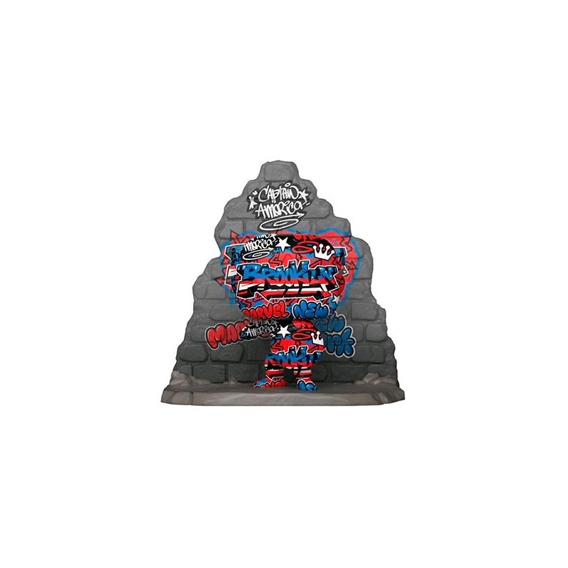 Captain America - Edition Grafitti Deco Limitée - (752) - POP Marvel Deluxe