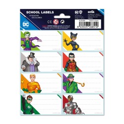 Étiquettes scolaires - Super Héros - Dc Comics