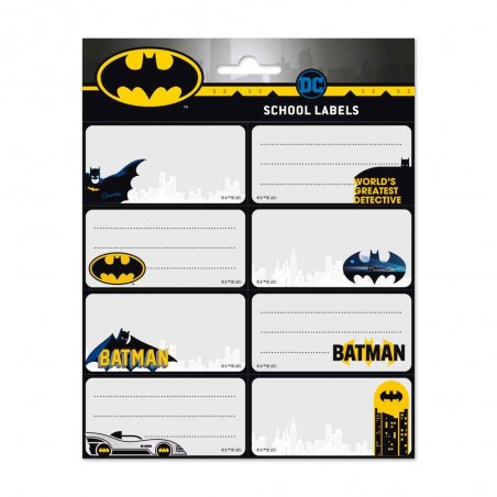 Étiquettes scolaires - Batsignal - Batman
