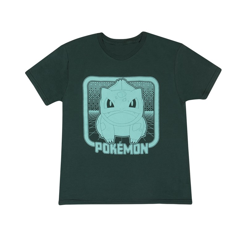 T-shirt - Pokemon - Retro Arcade - Bulbizarre - Unisexe 9-11 