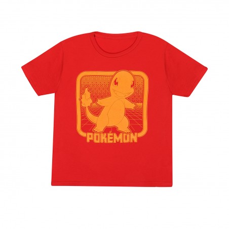 T-shirt - Pokemon - Retro Arcade - Salamèche - Unisexe 7-8 